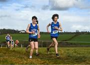 3 March 2022; Dean Casey, right, and Niall Murphy of St Flannans Ennis, competing in the senior boys 6000m during the Irish Life Health Munster Schools Cross Country Championships at Riverstick, Boulaling, Cork. Photo by David Fitzgerald/Sportsfile
