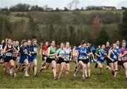 3 March 2022; A general view of the intermediate girls 3000m during the Irish Life Health Munster Schools Cross Country Championships at Riverstick, Boulaling, Cork. Photo by David Fitzgerald/Sportsfile