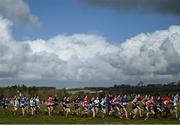3 March 2022; A general view of the minor girls 2000m during the Irish Life Health Munster Schools Cross Country Championships at Riverstick, Boulaling, Cork. Photo by David Fitzgerald/Sportsfile