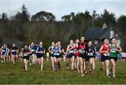3 March 2022; Eavann Duffy of Loreto Clonmel, leads the junior girls 2500m during the Irish Life Health Munster Schools Cross Country Championships at Riverstick, Boulaling, Cork. Photo by David Fitzgerald/Sportsfile