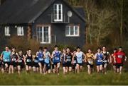 3 March 2022; A general view of the senior boys 6000m during the Irish Life Health Munster Schools Cross Country Championships at Riverstick, Boulaling, Cork. Photo by David Fitzgerald/Sportsfile