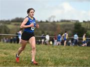 3 March 2022; Ellen Bolger of Scoil Mhuire CoS competing in the intermediate girls 3000m during the Irish Life Health Munster Schools Cross Country Championships at Riverstick, Boulaling, Cork. Photo by David Fitzgerald/Sportsfile