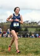 3 March 2022; Caoihme Phelan of Abbey Community College competing in the intermediate girls 3000m during the Irish Life Health Munster Schools Cross Country Championships at Riverstick, Boulaling, Cork. Photo by David Fitzgerald/Sportsfile