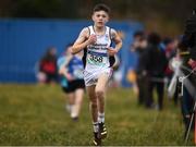 3 March 2022; Seamus O'Donoghue of Pobalscoil Inbhear Scéine Kenmare on his way to winning the junior boys 3500m during the Irish Life Health Munster Schools Cross Country Championships at Riverstick, Boulaling, Cork. Photo by David Fitzgerald/Sportsfile