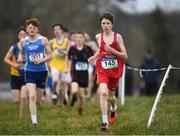 3 March 2022; Sean O'Callaghan of Davis College Mallow competing in the junior boys 3500m during the Irish Life Health Munster Schools Cross Country Championships at Riverstick, Boulaling, Cork. Photo by David Fitzgerald/Sportsfile