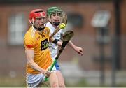 27 February 2022; James McNaughton of Antrim during the Allianz Hurling League Division 1 Group B match between Antrim and Waterford at Corrigan Park in Belfast. Photo by Oliver McVeigh/Sportsfile