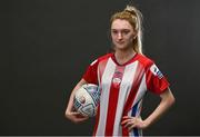 1 March 2022; Cara Griffin during a Treaty United squad portraits session at University of Limerick in Limerick. Photo by Sam Barnes/Sportsfile