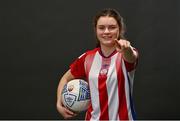 1 March 2022; Eimear Carey during a Treaty United squad portraits session at University of Limerick in Limerick. Photo by Sam Barnes/Sportsfile