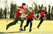 4 March 2022; Action during the Leinster Rugby North Central Dublin City Council Schools Blitz at Clontarf DCC Pitches in Clontarf, Dublin. Photo by Eóin Noonan/Sportsfile