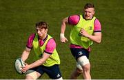 4 March 2022; Martin Moloney and Dan Leavy during a Leinster Rugby captain's run at Stadio di Monigo in Treviso, Italy. Photo by Harry Murphy/Sportsfile