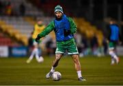 28 February 2022; Richie Towell of Shamrock Rovers during the warm-up before the SSE Airtricity League Premier Division match between Shamrock Rovers and Drogheda United at Tallaght Stadium in Dublin. Photo by Piaras Ó Mídheach/Sportsfile