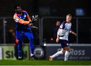 28 February 2022; St Patrick's Athletic goalkeeper Joseph Anang during the SSE Airtricity League Premier Division match between Bohemians and St Patrick's Athletic at Dalymount Park in Dublin. Photo by Eóin Noonan/Sportsfile
