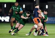 4 March 2022; Conor Oliver of Connacht in action against Connor Boyle of Edinburgh during the United Rugby Championship match between Edinburgh and Connacht at Dam Health Stadium in Edinburgh, Scotland. Photo by Paul Devlin/Sportsfile