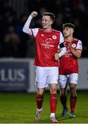4 March 2022; Chris Forrester of St Patrick's Athletic after his side's victory in the SSE Airtricity League Premier Division match between St Patrick's Athletic and Shamrock Rovers at Richmond Park in Dublin. Photo by Seb Daly/Sportsfile