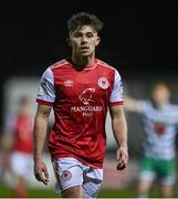4 March 2022; Adam O'Reilly of St Patrick's Athletic during the SSE Airtricity League Premier Division match between St Patrick's Athletic and Shamrock Rovers at Richmond Park in Dublin. Photo by Seb Daly/Sportsfile