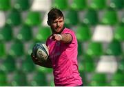 5 March 2022; Ross Byrne of Leinster before the United Rugby Championship match between Benetton and Leinster at Stadio di Monigo in Treviso, Italy. Photo by Harry Murphy/Sportsfile