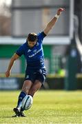 5 March 2022; Ross Byrne of Leinster kicks a conversion during the United Rugby Championship match between Benetton and Leinster at Stadio di Monigo in Treviso, Italy. Photo by Harry Murphy/Sportsfile
