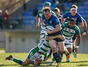 5 March 2022; Peter Dooley of Leinster is tackled by Nahuel Tetaz of Benetton during the United Rugby Championship match between Benetton and Leinster at Stadio di Monigo in Treviso, Italy. Photo by Harry Murphy/Sportsfile