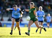 5 March 2022; Kelsey Nesbitt of Meath in action against Rachel Brennan of Dublin during the Lidl Ladies Football National League Division 1 match between Meath and Dublin at Páirc Táilteann in Navan, Meath. Photo by David Fitzgerald/Sportsfile