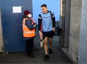 5 March 2022; Dublin's Paddy Smyth arrives for the Allianz Hurling League Division 1 Group B match between Dublin and Kilkenny at Parnell Park in Dublin. Photo by Stephen McCarthy/Sportsfile