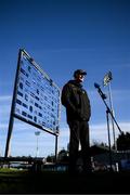 5 March 2022; Kilkenny manager Brian Cody speaks to RTÉ before the Allianz Hurling League Division 1 Group B match between Dublin and Kilkenny at Parnell Park in Dublin. Photo by Stephen McCarthy/Sportsfile