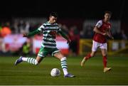 4 March 2022; Danny Mandroiu of Shamrock Rovers during the SSE Airtricity League Premier Division match between St Patrick's Athletic and Shamrock Rovers at Richmond Park in Dublin. Photo by Stephen McCarthy/Sportsfile