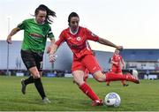 5 March 2022; Orna O’Dowd of Sligo Rovers in action against Aine O'Gorman of Peamount United during the SSE Airtricity Women's National League match between Peamount United and Sligo Rovers at PRL Park in Greenogue, Dublin. Photo by Sam Barnes/Sportsfile