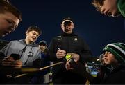 5 March 2022; Kilkenny manager Brian Cody signs autographs after the Allianz Hurling League Division 1 Group B match between Dublin and Kilkenny at Parnell Park in Dublin. Photo by Stephen McCarthy/Sportsfile