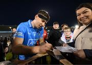 5 March 2022; Paddy Smyth of Dublin signs autographs after the Allianz Hurling League Division 1 Group B match between Dublin and Kilkenny at Parnell Park in Dublin. Photo by Stephen McCarthy/Sportsfile