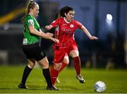 5 March 2022; Gemma McGuinness of Sligo Rovers in action against Lauren Kelly of Peamount United during the SSE Airtricity Women's National League match between Peamount United and Sligo Rovers at PRL Park in Greenogue, Dublin. Photo by Sam Barnes/Sportsfile