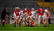 5 March 2022; Players from both teams tussle during the Allianz Hurling League Division 1 Group A match between Cork and Galway at Páirc Uí Chaoimh in Cork. Photo by Eóin Noonan/Sportsfile