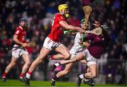 5 March 2022; Éanna Murphy of Galway saves a shot on goal by Sean Twomey of Cork during the Allianz Hurling League Division 1 Group A match between Cork and Galway at Páirc Uí Chaoimh in Cork. Photo by Eóin Noonan/Sportsfile
