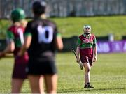 5 March 2022; Katie Mullen of Eoghan Rua during the 2021 AIB Junior Club Camogie A Championship Final match between Clanmaurice, Kerry, and Eoghan Rua, Derry, at O'Raghallaigh's GAA club in Drogheda, Louth. Photo by Piaras Ó Mídheach/Sportsfile