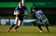 5 March 2022; Jamie Osborne of Leinster is tackled by Luca Seprandio of Benetton during the United Rugby Championship match between Benetton and Leinster at Stadio di Monigo in Treviso, Italy. Photo by Harry Murphy/Sportsfile