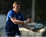 5 March 2022; Dan Leavy, left, and James Tracy of Leinster during the United Rugby Championship match between Benetton and Leinster at Stadio di Monigo in Treviso, Italy. Photo by Harry Murphy/Sportsfile