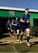 5 March 2022; Joe McCarthy of Leinster runs out before the United Rugby Championship match between Benetton and Leinster at Stadio di Monigo in Treviso, Italy. Photo by Harry Murphy/Sportsfile