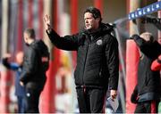 5 March 2022; Bohemians manager Sean Byrne during the SSE Airtricity Women's National League match between Shelbourne and Bohemians at Tolka Park in Dublin. Photo by Sam Barnes/Sportsfile