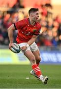 5 March 2022; Jack Crowley of Munster during the United Rugby Championship match between Munster and Dragons at Thomond Park in Limerick. Photo by Seb Daly/Sportsfile