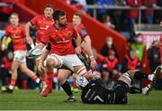 5 March 2022; Jean Kleyn of Munster is tackled by Ollie Griffiths of Dragons during the United Rugby Championship match between Munster and Dragons at Thomond Park in Limerick. Photo by Seb Daly/Sportsfile