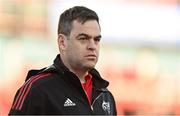5 March 2022; Munster head coach Johann van Graan before the United Rugby Championship match between Munster and Dragons at Thomond Park in Limerick. Photo by Seb Daly/Sportsfile