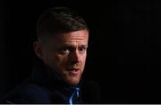 25 February 2022; Shelbourne manager Damien Duff before the SSE Airtricity League Premier Division match between Drogheda United and Shelbourne at Head in the Game Park in Drogheda, Louth. Photo by Ramsey Cardy/Sportsfile