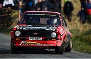 6 March 2022; Mark Alcorn and Declan Boyle in their Ford Escort in action on SS 3 in the Mayo Stages Rally Round 1 of the National Rally Championship in Claremorris, Mayo. Photo by Philip Fitzpatrick/Sportsfile
