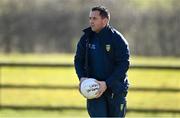6 March 2022; Donegal manager Maxi Curran before the Lidl Ladies Football National League Division Division 1A, Round 3 match between Mayo and Donegal at Connacht GAA Centre of Excellence in Bekan, Mayo. Photo by Sam Barnes/Sportsfile