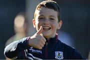 6 March 2022; A young Galway supporter after the Allianz Football League Division 2 match between Galway and Offaly at Pearse Stadium in Galway. Photo by Seb Daly/Sportsfile