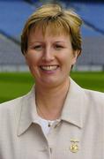 14 April 2004; Geraldine Giles, President of the Ladies Gaelic Football Association. Croke Park, Dublin. Picture credit; Ray McManus / SPORTSFILE *EDI*