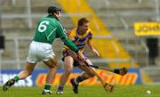 18 April 2004; Jamesie O'Connor, Clare, in action against Ollie Moran, Limerick. Allianz Hurling League 2004, Division 1, Group 1, Limerick v Clare, Gaelic Grounds, Limerick. Picture credit; Brian Lawless / SPORTSFILE *EDI*