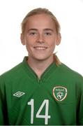 1 August 2013; Evelyn Daly, Republic of Ireland. Republic of Ireland Women's U17 Squad Headshots, Johnstown House Hotel, Enfield, Co. Meath. Picture credit: Brian Lawless / SPORTSFILE