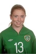 1 August 2013; Courtney Higgins, Republic of Ireland. Republic of Ireland Women's U17 Squad Headshots, Johnstown House Hotel, Enfield, Co. Meath. Picture credit: Brian Lawless / SPORTSFILE