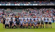 3 August 2013; The Dublin squad before the game. GAA Football All-Ireland Senior Championship, Quarter-Final, Dublin v Cork, Croke Park, Dublin. Picture credit: Ray McManus / SPORTSFILE