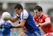 3 August 2013; Drew Wylie, Monaghan, in action against Matthew Donnelly, Tyrone. GAA Football All-Ireland Senior Championship, Quarter-Final, Monaghan v Tyrone, Croke Park, Dublin. Picture credit: Oliver McVeigh / SPORTSFILE